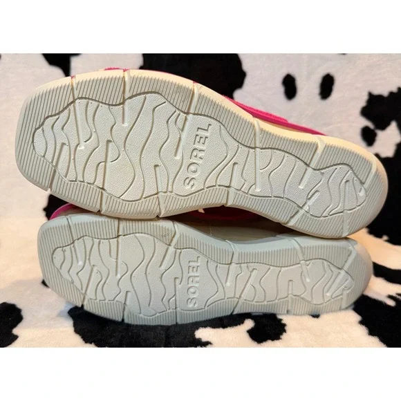 Sorel Joanie III Slingback Wedge Sandal in Fuchsia Fizz/Chalk Women's Size 8 - Picture 9 of 9